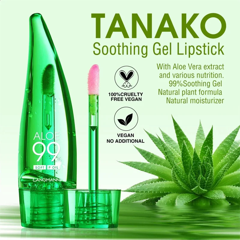 Moisturizing Natural Aloe Vera Color Changing Lip Gloss Long Lasting Nutritious Lips Care Temperature Change Balm Lipstick 240911