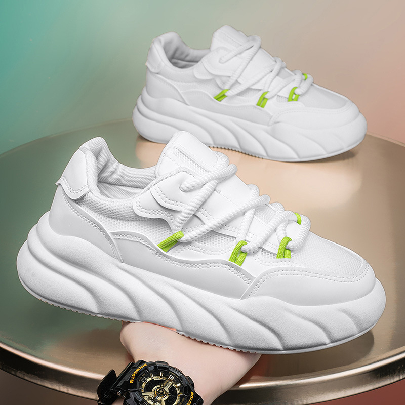 Designer Women Men Outdoor Sneakers Sports Platform Running Height Increasing Bread Shoes Breathable Athleisure Runners Trainers