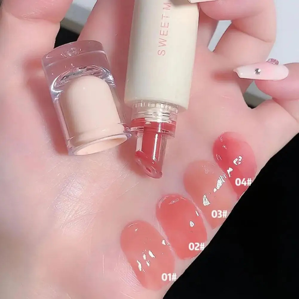 Sweet Mint Jelly Lip Glaze Nonstick Tint Lasting Cosmetic Liquid Moisturizing Crystal Lipstick Korean Glass Gloss 240911