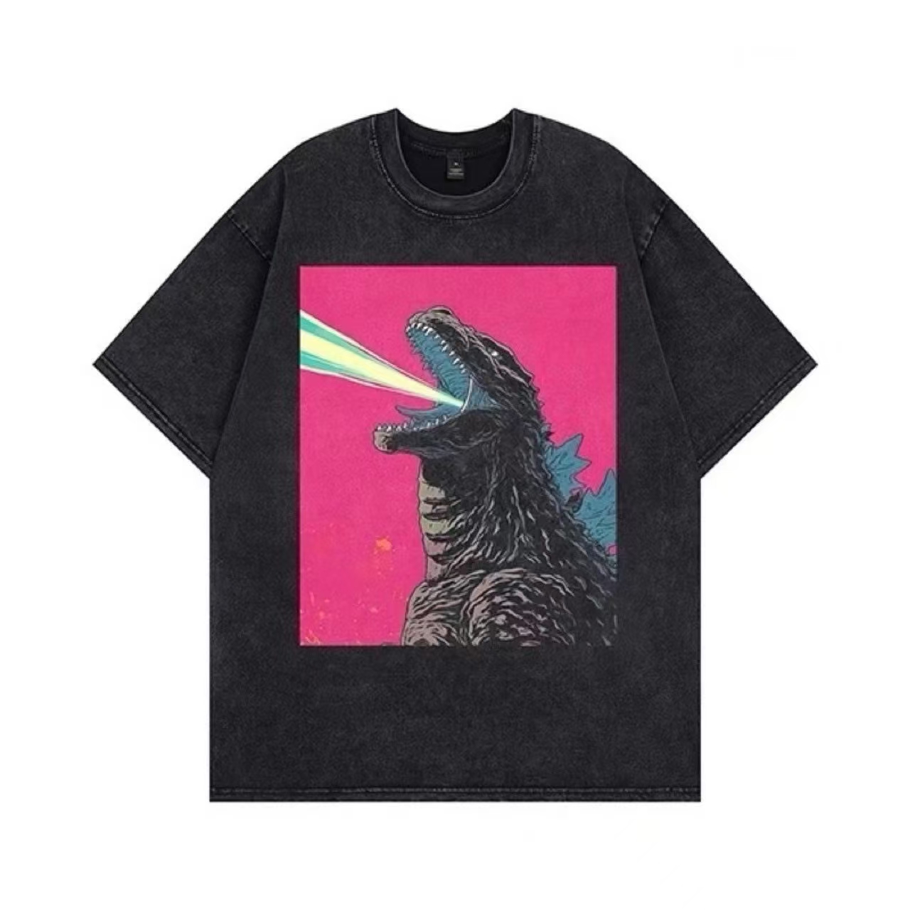 New washing makes old retro designer T-shirts, American fashion clothes, high street.
