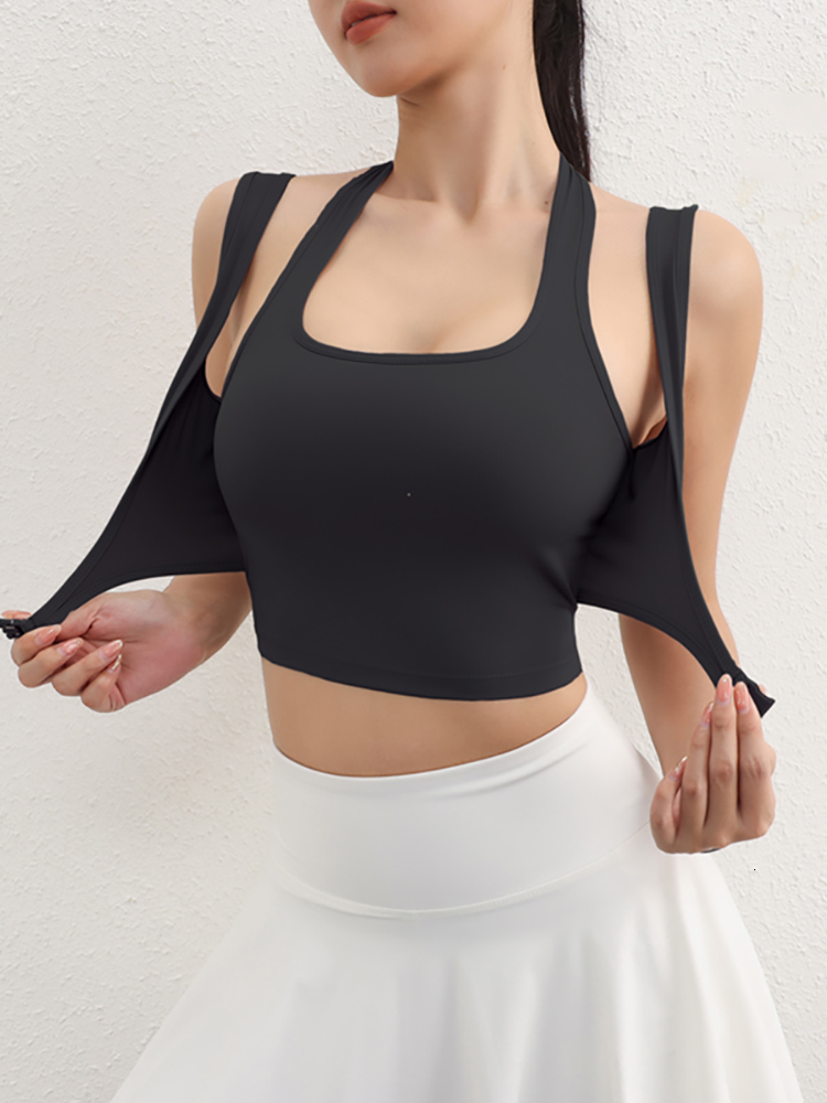 Hot Sales Bras 2024 New Design Yoga Wear Breathable Double Straps Running Fiess Sports Bra For Women