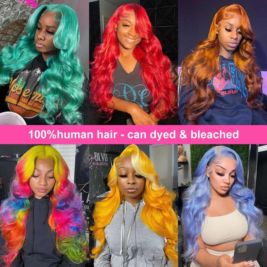 HD Bleached 613 Body Wave Honey Blonde Frontal Human Hair Wigs Brazilian Colored 13x4 Lace Front Wig For Women Pre Plucked