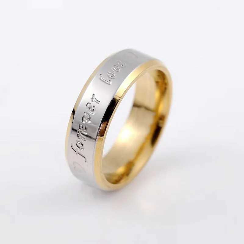 MOREDEAR Unisex Men Women Fashion Couple Ring Steel Forever LoveX240921