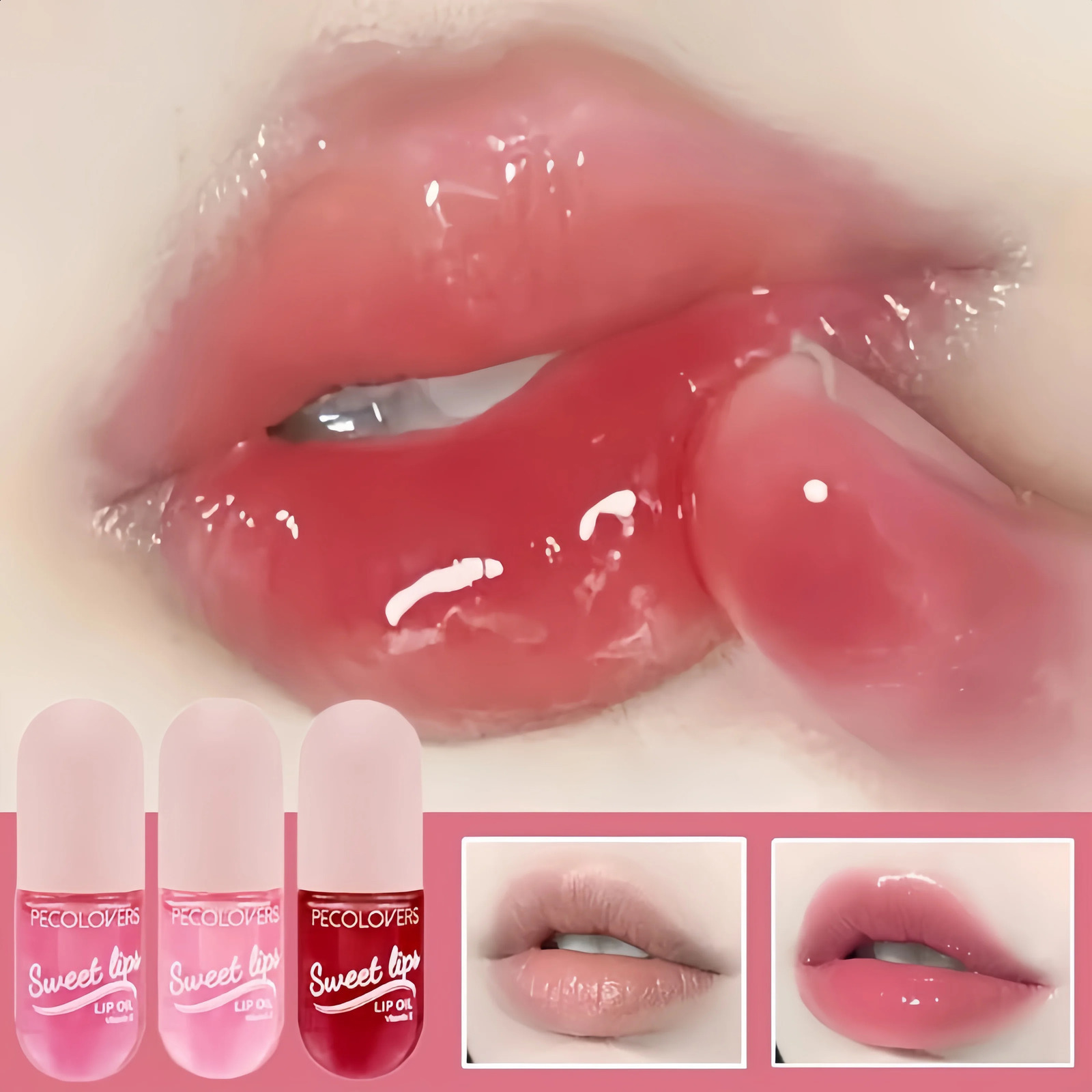 1PC Mini Capsule Color Change Lip Gloss Oil Moisturizing Transparent Glossy Nutritious Liquid Lipstick Cosmetic 240911