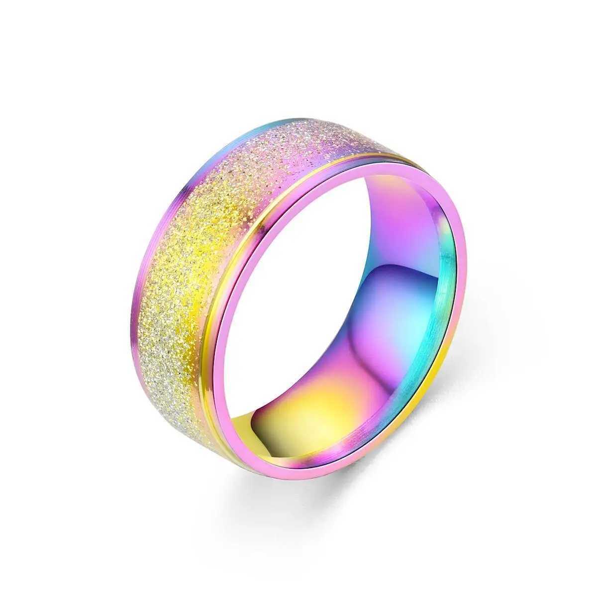 2024 Luxury Couple Rings Titanium Steel Frosted Ring Women Romantic Engageme Wedding Party Jewelry FemaleX240921