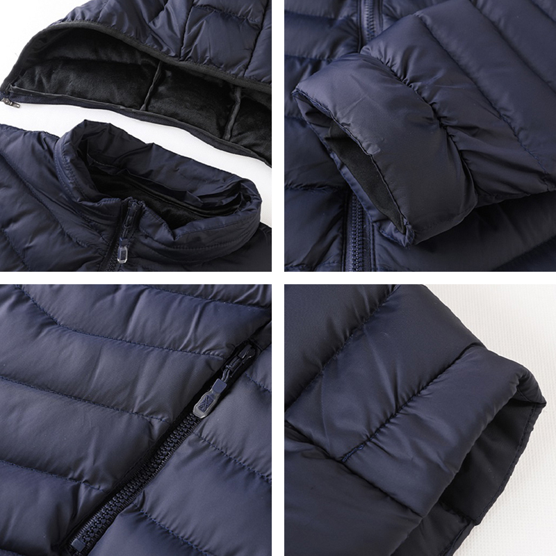 2023 New Autumn Winter Men Warm Waterproof Jacket Mens Casual Hooded Windproof Detachable Hat Parkas Coat Male