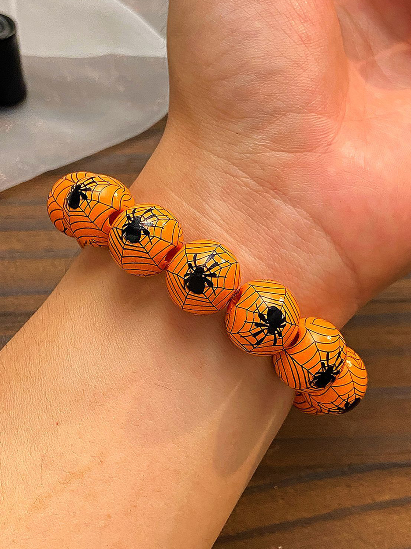 Beaded bracelet New Skeleton Spider Web Hand String for Men and Women, European and American Creative Hand String DIY Festival Handmade