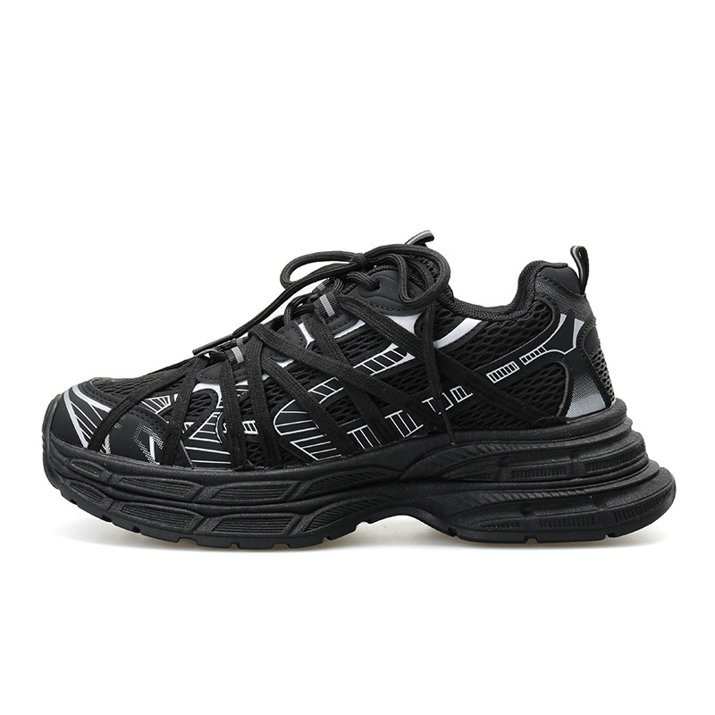 Thick Sports Shoes Men 2024 New Breathable Mesh Shoes Mens Lightweight Outdoor Lawn Running Shoes Runners Trainers Mens Sneakers