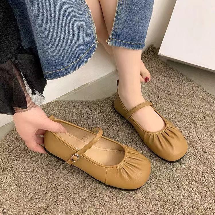 Casual Flat Bottom Soft Sole Comfort France Vintage Shoes 5e0c