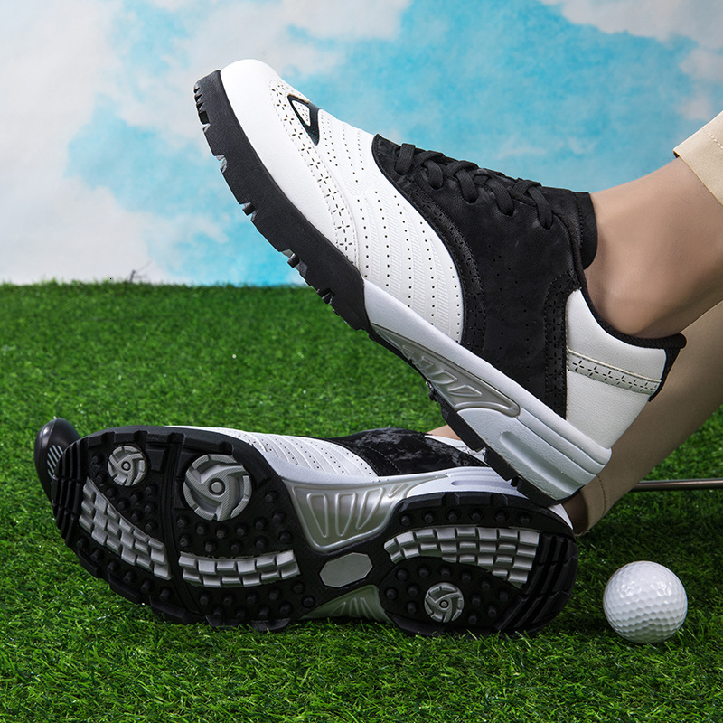 ddmytiger Hot selling new men's women's plus size golf shoes, anti slip and waterproof outdoor leisure training sports shoes C ddmythur