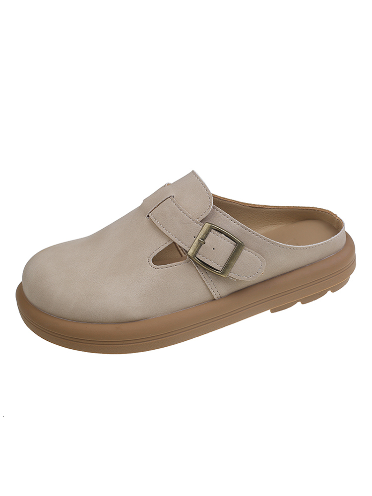 New designer slippers luxury sandals Baotou Half Slippers Women's Outdoor Wear 2024 Spring/Summer New Style Ugly and Cute Soft Bottom Cool Draggi