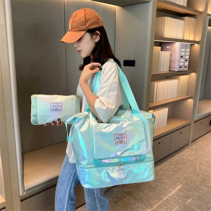 Foldable - Large Capacity Waterproof Travel Tote, Multifunctional hot Folding Duffel Bag Suitcase for Women, Lightweight Daily Use