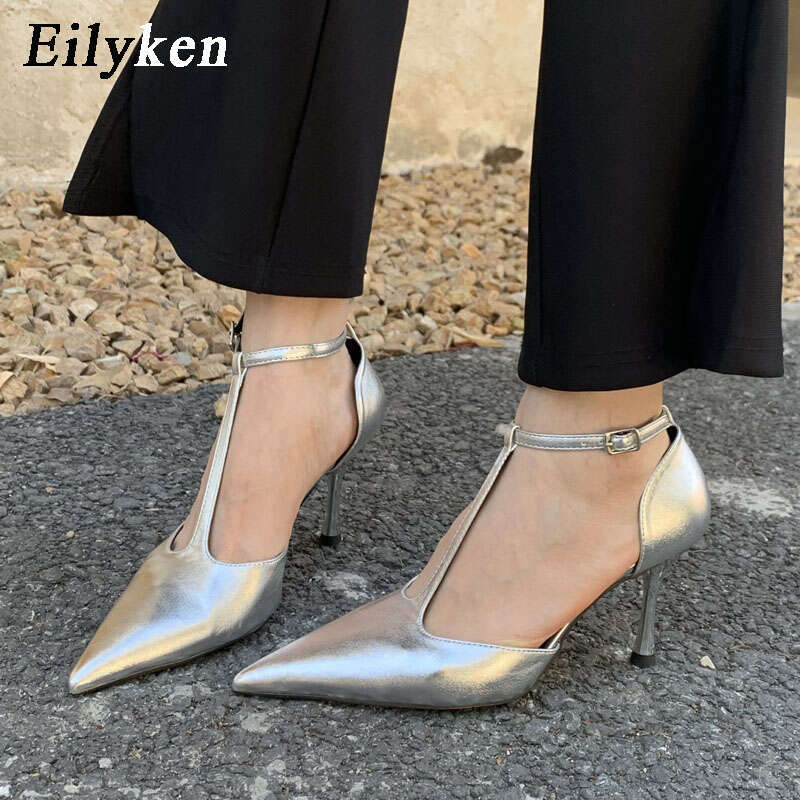 Eilyken Spring Autumn Brand Women Pumps Shoes Fashion Pointed Toe Ladies Elegant Hollow Out Sandals atilla De Muje