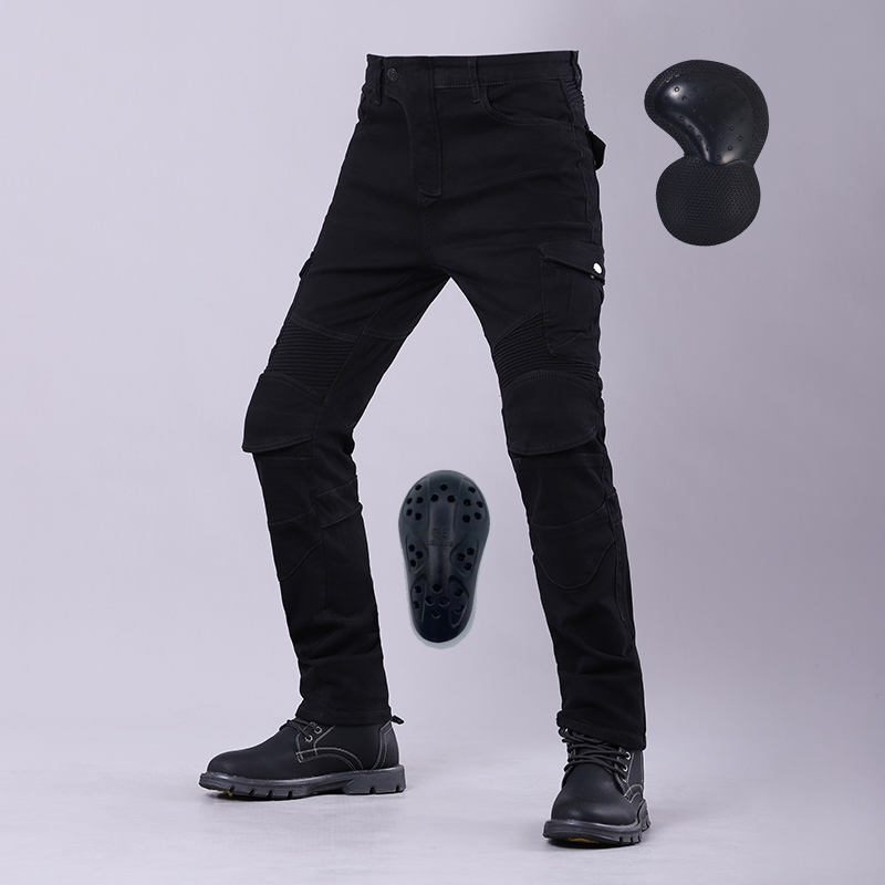 New Outdoor Motorcycle Pants Men's And Women's Jeans Riding Touring Motocross Leisure Moto Motorbike Trousers Protective Gear