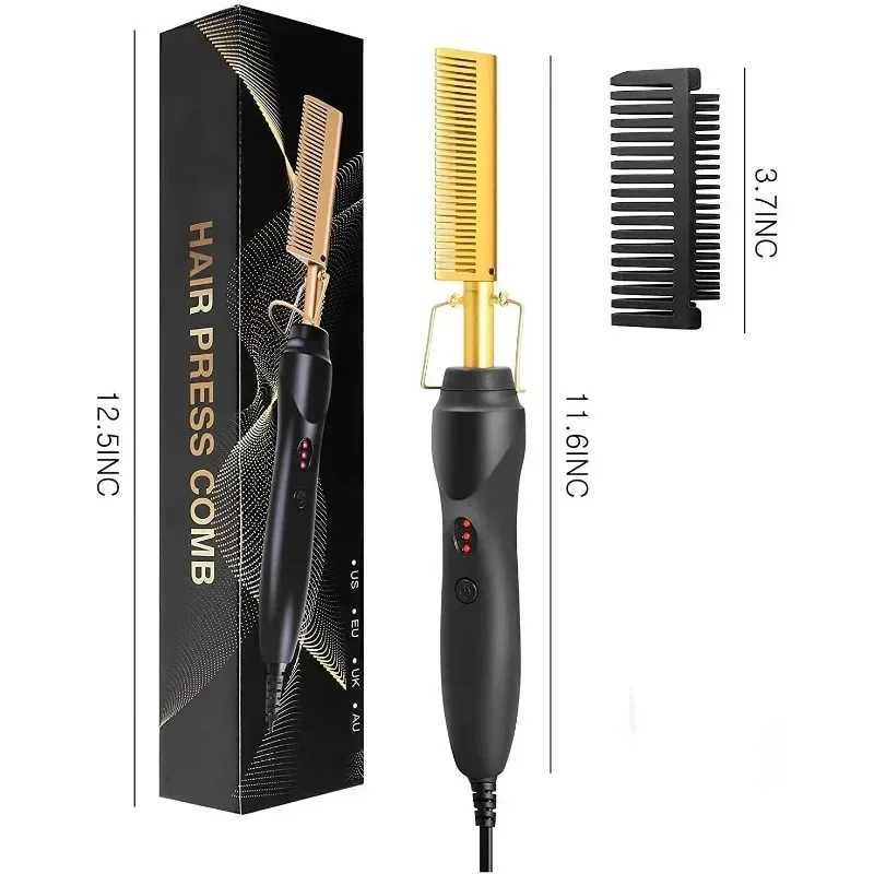Electric heating comb straightener curling iron flat iron wet iron straightening brush straightening styling tool CL240923