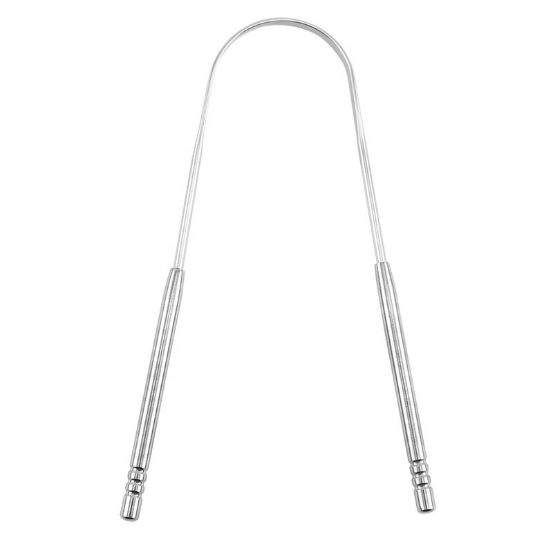 Stainless Steel Tongue Scraper Cleaner Fresh Breath Cleaning Coated Tongue Toothbrush Dental Oral Hygiene Care Tools