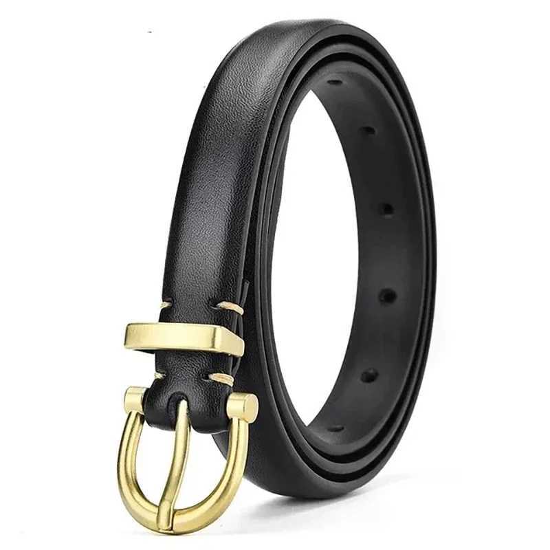Women Belt Genuine Cowhide Leather Girdle Luxury Brand High Quality Thin Belts Female Jeans Windbreaker WaistbandX240923