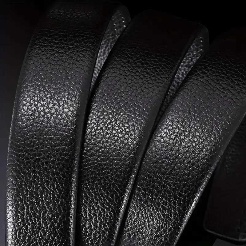 Men belt Leather Belt Metal Alloy Automatic Buckle Brand Luxury Design Waist Belts for Men Strap MaleXJ251023