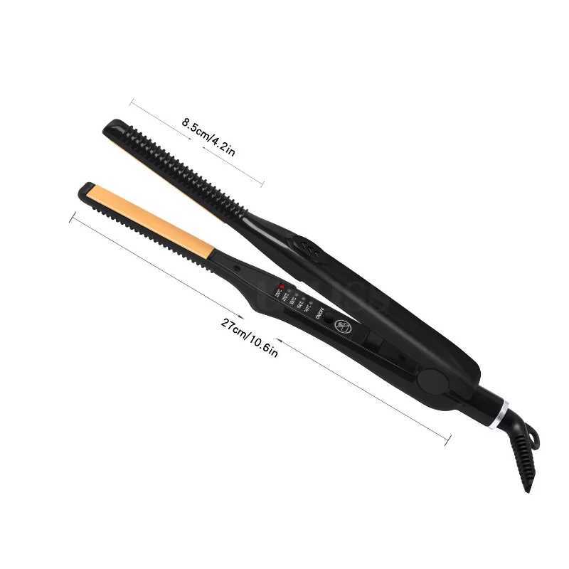 2-in-1 straightener and curling iron mini flat iron straightening styling tool ceramic curling iron ripple curling iron CL240923