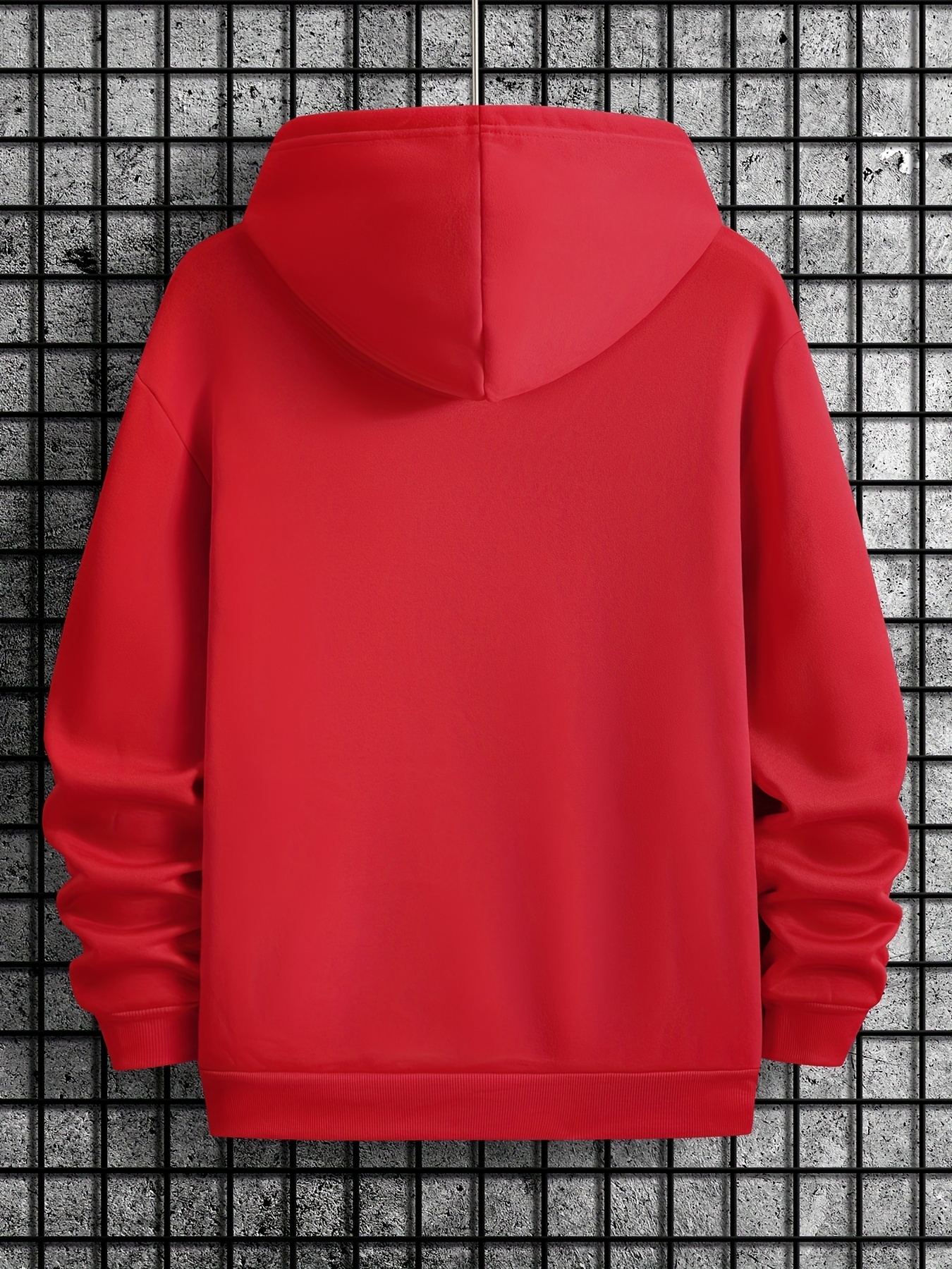 Men Sweaters Mens Personalized Your Design Here Letter Print Casual Hoodie | 100% Polyester Knit Fabric with Slight Stretch | Regular Fit Pullover wit