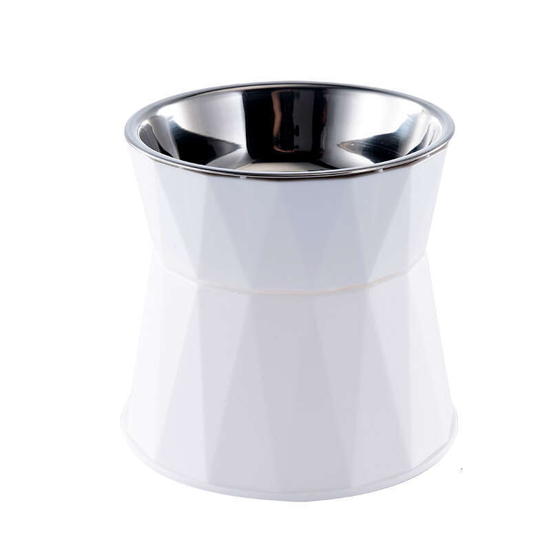 New non-magnetic steel dog and cat feeding bowl, plastic pet supplies