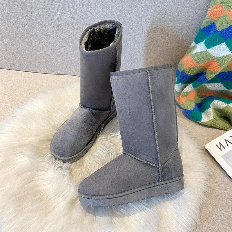 Boots Winter Snow Women Anti Slip Casual Woman Shoe Female Warm Plush Mid-calf Long Botas Mujer