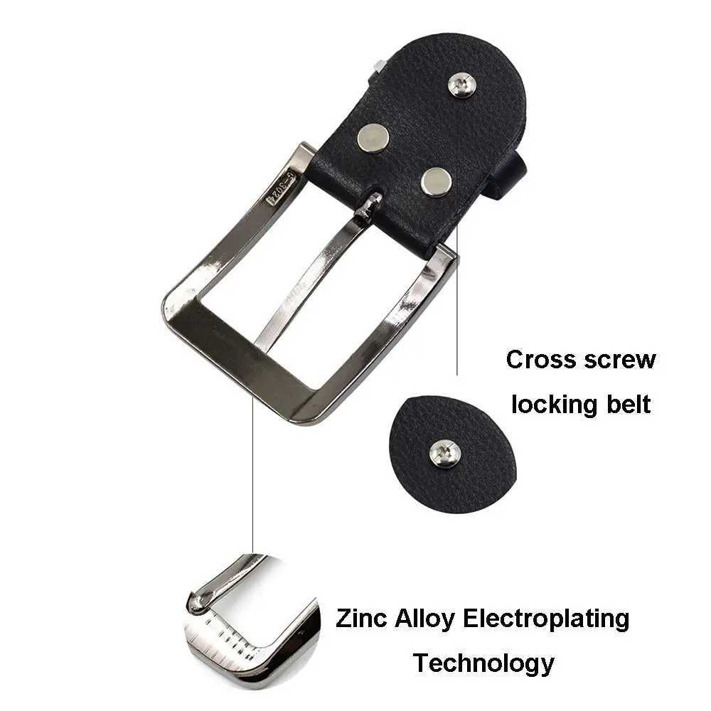 2022 New 2.5/3.5/4 cm Genuine Leather Belt Buckle Zinc Alloy Buckle Belt Head Men Fashion Accessories Home SuppliesX240923