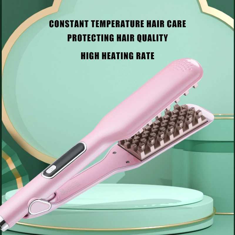 WAIKIL Womens Special Straightening Splicing 3D Mesh Teeth Hair Straightening Function Straightening Fluffy Dual purpose Splicing CL240923
