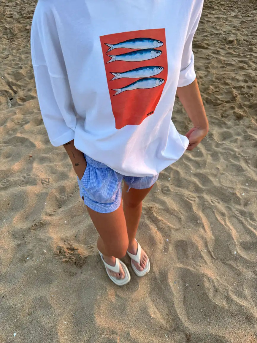 Harajuku Sardine Organic Casual Graphic T Shirts Streetwear Gothic Clothes All Cotton Oversized Y2k Top Goth Men Women Clothing 240923