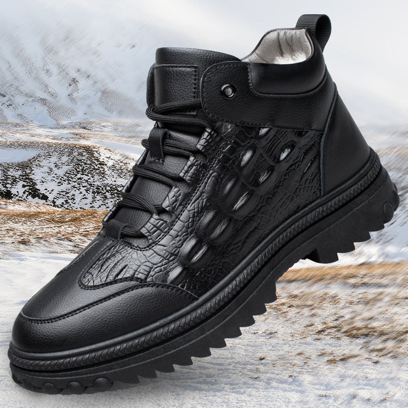 2025winter New Men's Cotton Shoes Outdoor Warm Winter Snow Boots