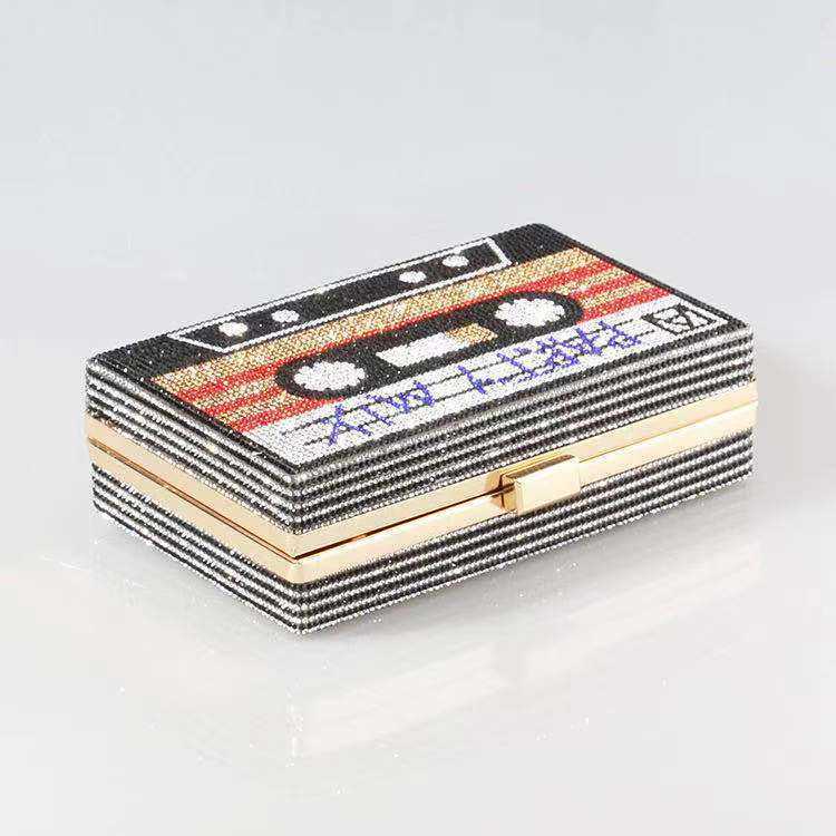 Clutch Bag Dollar Bag New Tape Designer Bag Full Drill Bag Party Bag Evening Bag Hand Fashion Womens Bag 240920