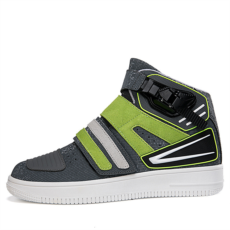 ddmytiger new men's and women's riding with high top, wear-resistant, height increasing, anti slip, couple motorcycle shoes C ddmythur