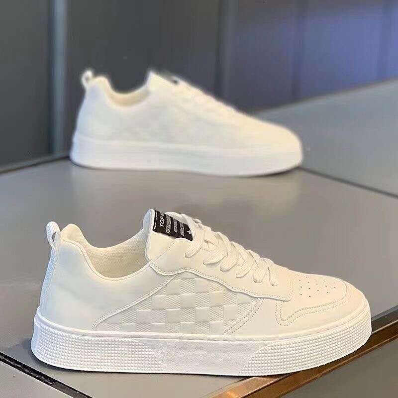 Men Sneaker 2024 Four Seasons Fashion British Style Flat Bottom Casual Male Lace Up Platform Running Shoes Tenis Mascuo
