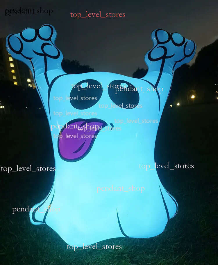 New Halloween Garden Decoration Inflatable Ghost 72CM Remote Control Light Out Tongue Ghost Party Garden Decoration Scene Layout ffd