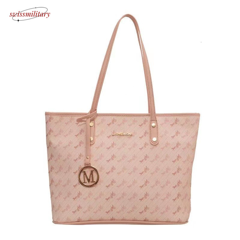 Advanced texture women with large capacity 2023 new summer versatile and simple shoulder for commuting to class tote bag #30 Swissmilitary