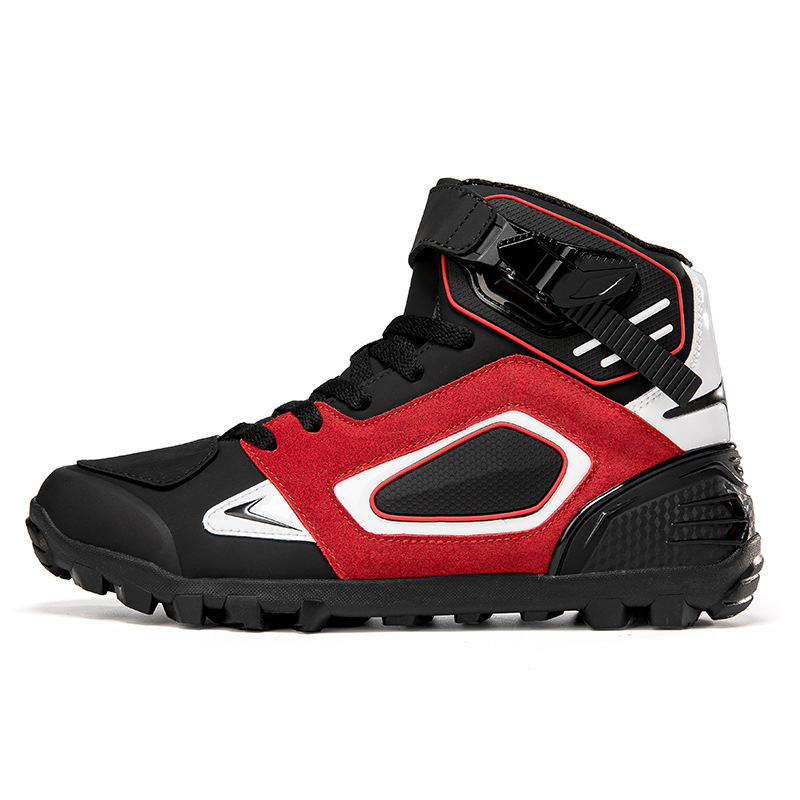 ddmytiger new men's women's wear-resistant and anti slip riding for couples, outdoor leisure high top motorcycle shoes C ddmythur