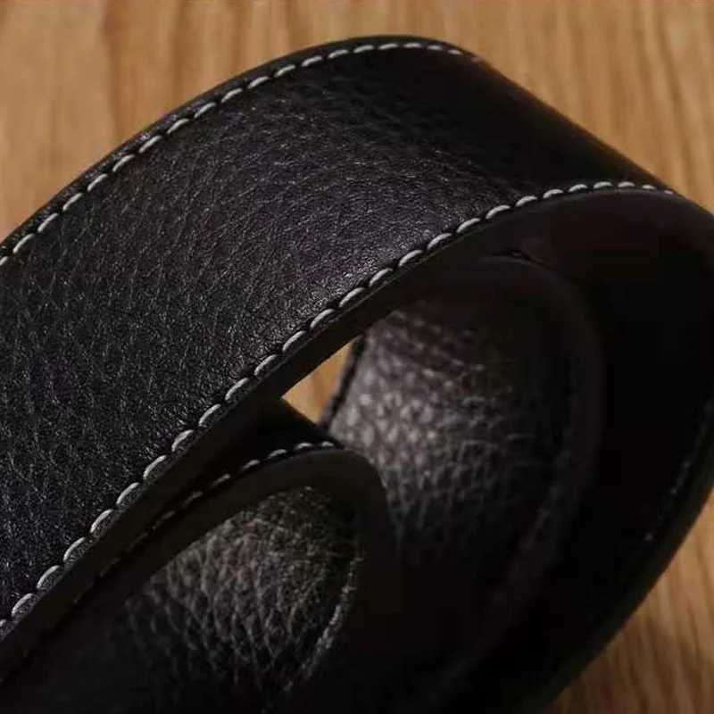 Replacement Mens Belt Strap Durable 38mm Genuine Leather No Buckle Hot Fashion DIY New 7 ColorsX240923