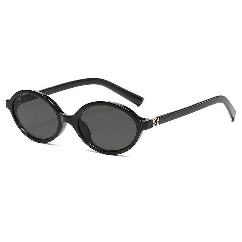 Other Fashion Accessories Retro sexy oval shaped womens sunglasses 2024 new leopard brown hot retro colored sunshade glasses H240923