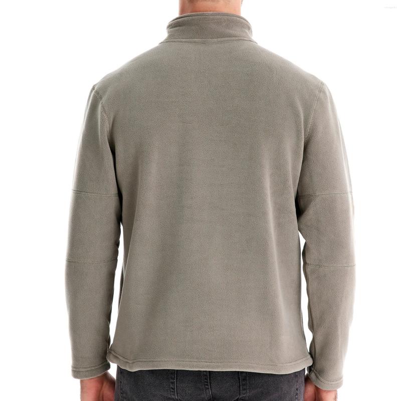 Mens Hoodies Autumn Winter Mens Sweatshirt Stand Neck Half Zip Long Sleeve Hoodie High-quality Fashion Versatile Fleece Sweaters Men