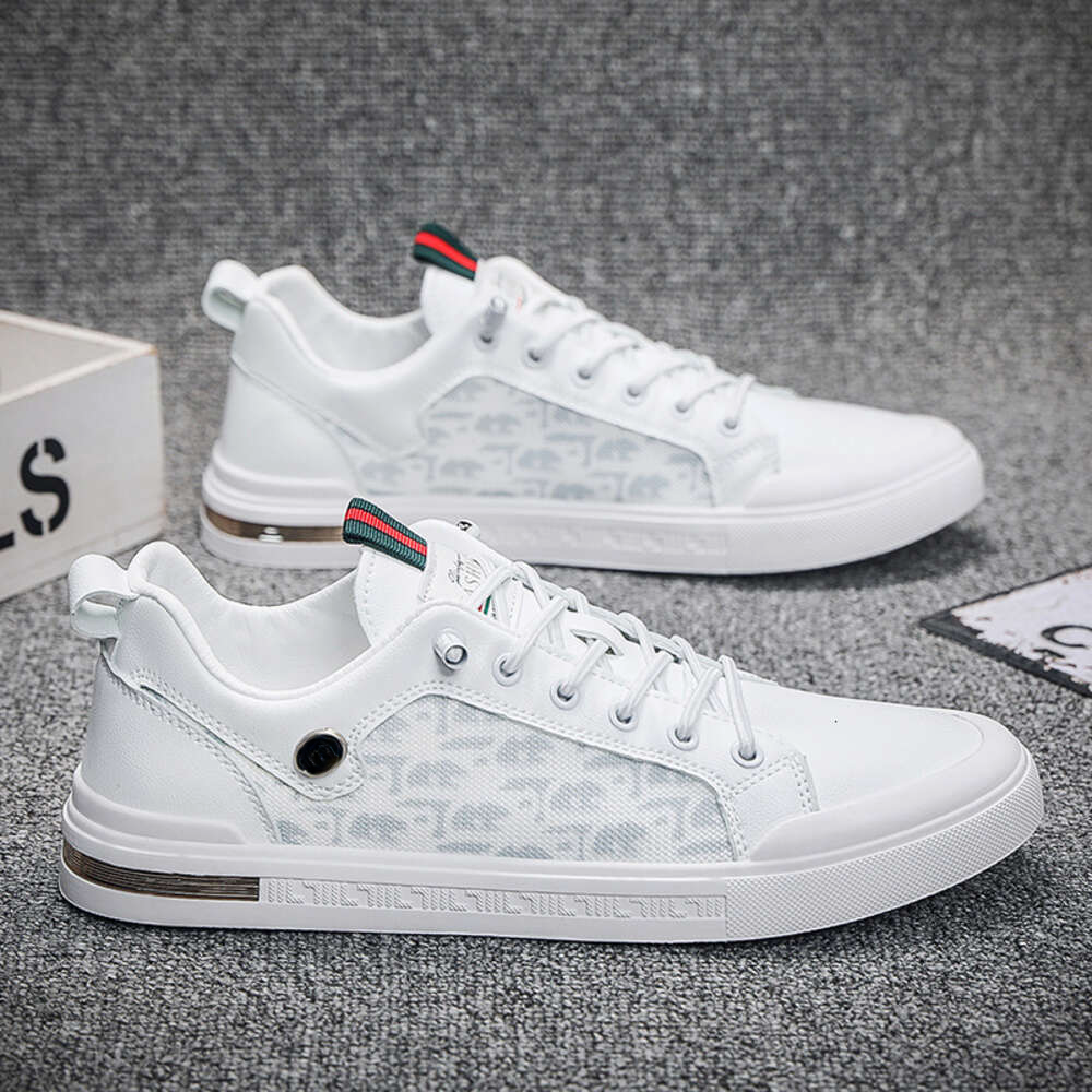 2024 Summer New Korean Style Fashion Casual Board Breathable Mesh Soft Bottom Thin Sports White Shoes Men Designer shoes dh1102219088 dh1102219088
