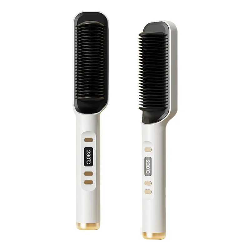 3-in-1 straight hair comb heating brush straight hair brush negative ion styling comb hair styling tool CL240923