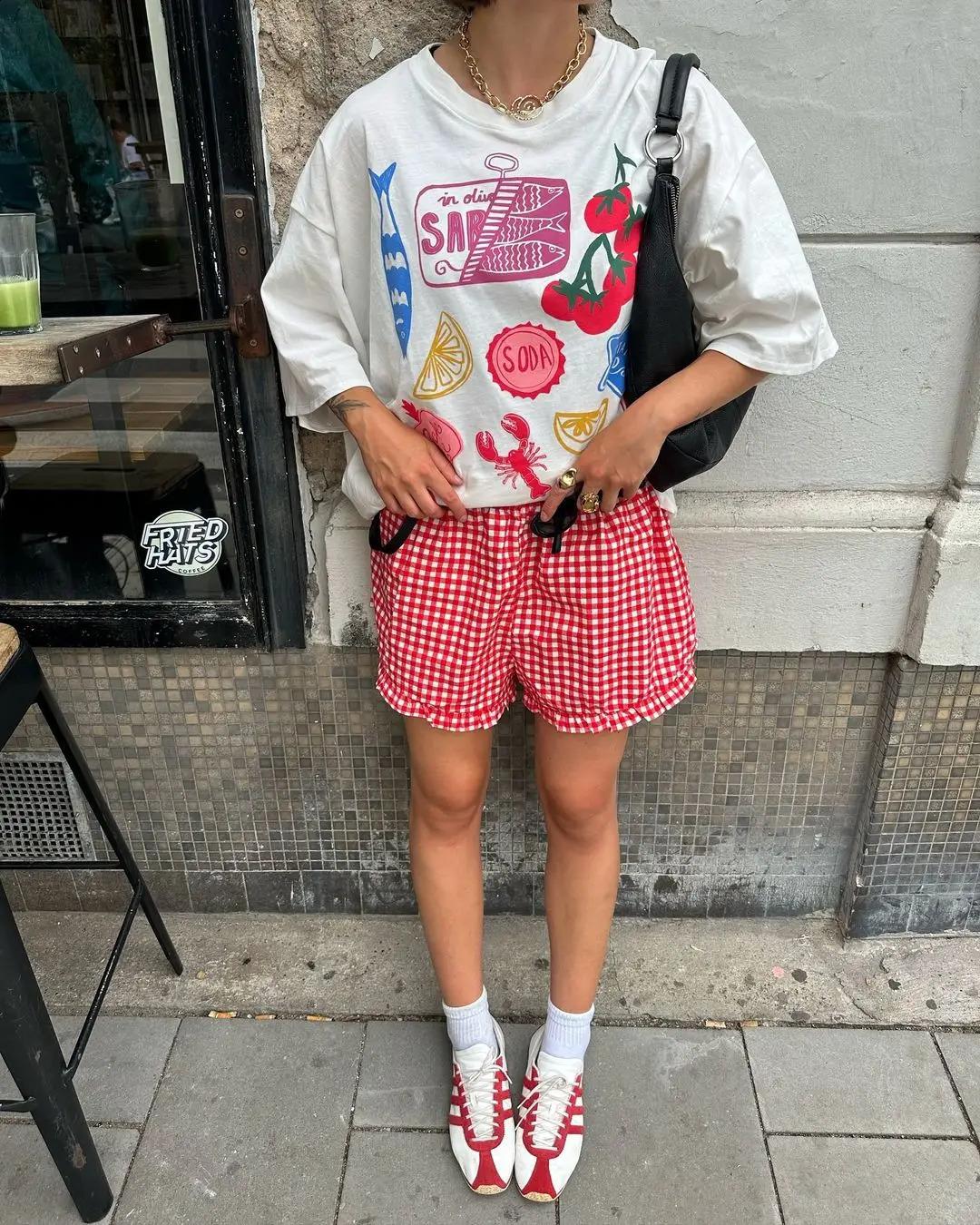 Harajuku Cute little details Graphic T Shirts Casual Streetwear Gothic Clothes Cotton Oversized Y2k Top Goth Women Clothing 241223