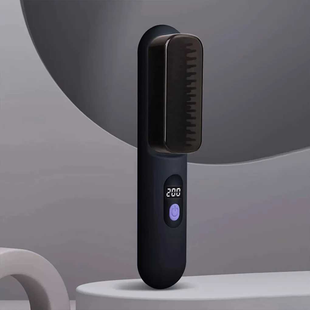 Hair iron 2-3 times one charge reduce damage cordless straightener electric hair brush CL240923