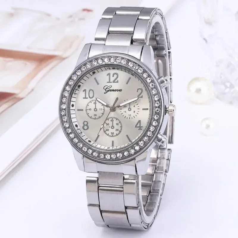 Diamond Inlaid Fashionable Womens Watches Fashion Steel Band for Women Watch Metal Strap Quartz Wristwatches Relojes Para DamasX240923