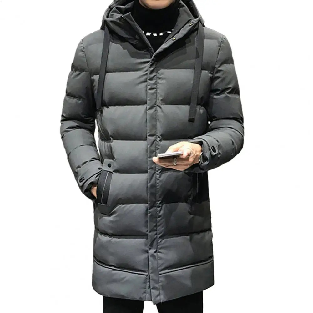 Cotton Coat with High Collar Mens Ultimate Warmth Winter Parka Down Coat with High Collar Hood for Wind for Maximum for Wind 240912