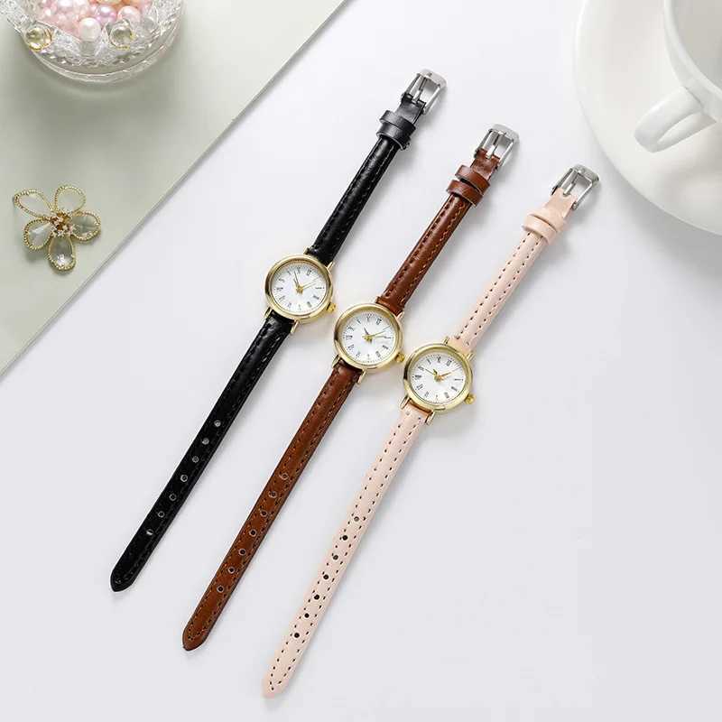 Classic Womens Casual Quartz Leather Band Strap Watch New Round Analog Clock Wrist Watches Designer WatchesX240923