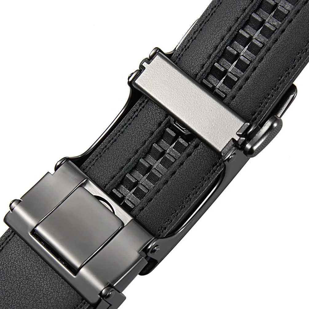 Plus Large LONG Size 130 140 150 160 170cm Mens Leather Belts Fashion Automatic Buckle Cowskin Male Luxury Brand Designer BeltXJ250210
