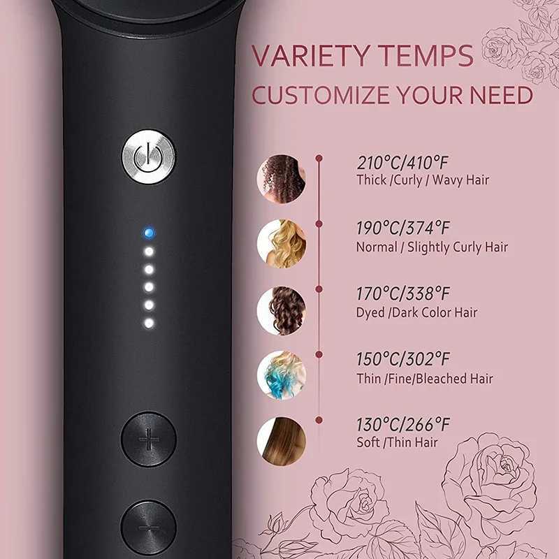 Electric hair straightener with 5-speed negative ion thermal comb does not harm hair temperature constant heating hair brush CL240923