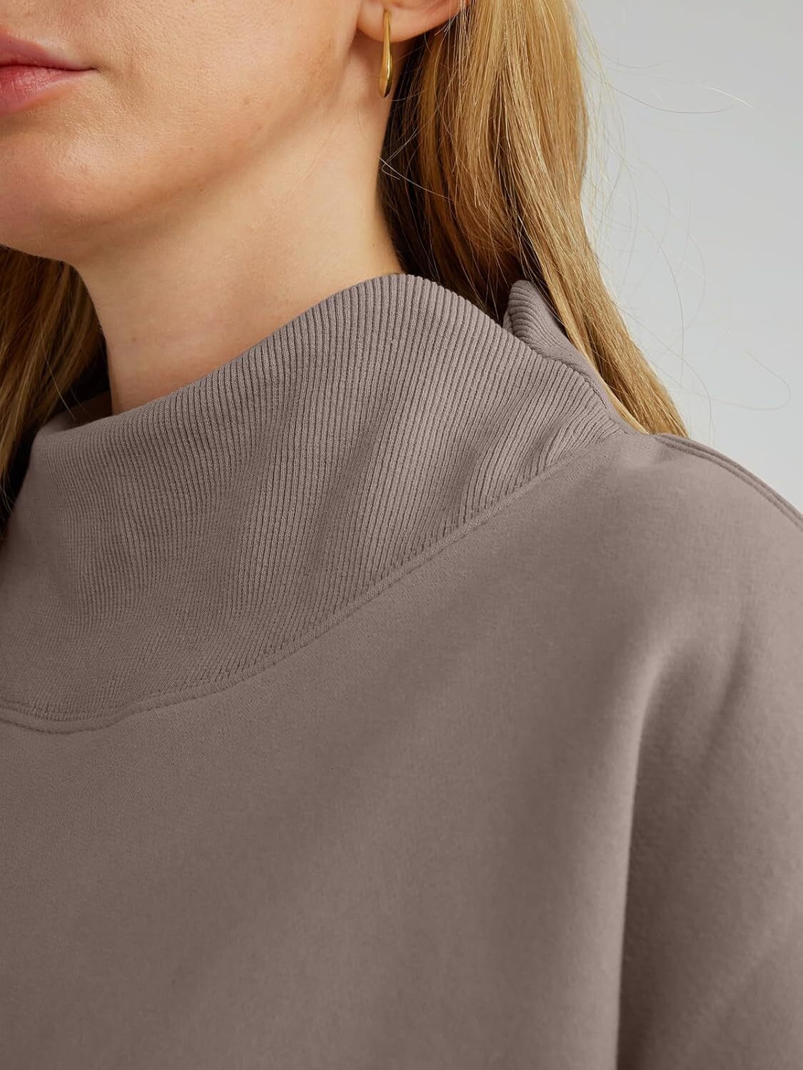 Womens Oversized Sweatshirts Turtleneck Pullover Long Sleeve Hoodies Tops Fall Outfits 2024 Clothes