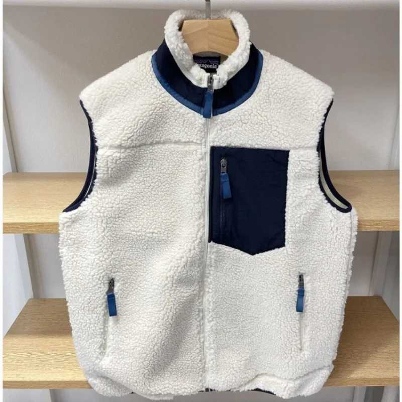 American style wool jacket vest mens and womens jackets cashmere jacket casual loose jacket autumn and winter sports vest W240923